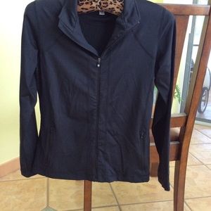 FJ Footjoy Full Zip Black Jacket Golf Athletic S